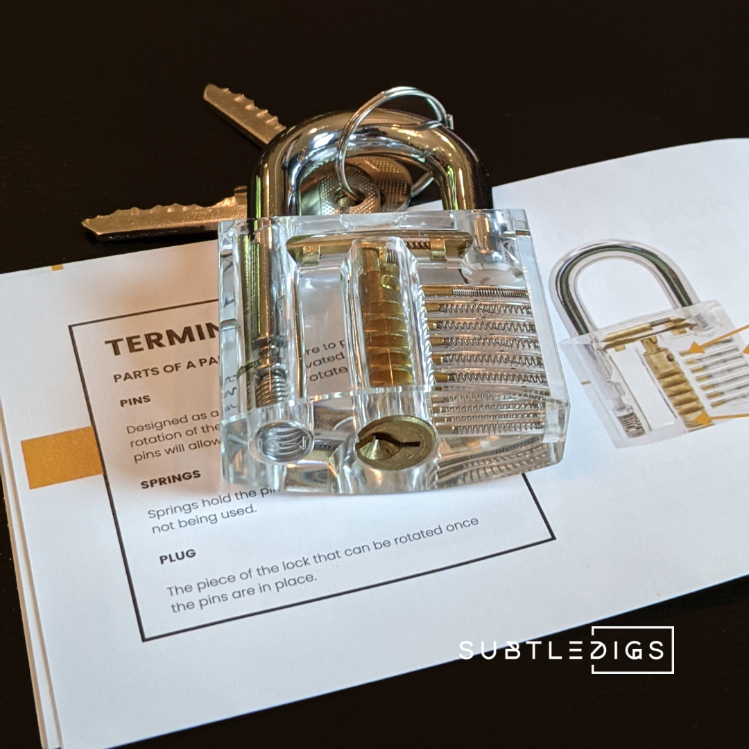 Beginner Lock Pick Set, Travel Lock Pick Set with Case, Clear Locks –  SubtleDigs