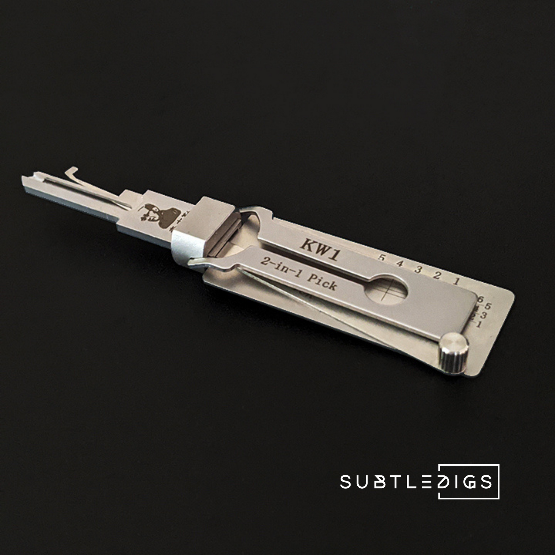 Lishi Kwikset 2-in-1 Pick (KW1)  New Lock Pick Tool for Single Pins –  SubtleDigs